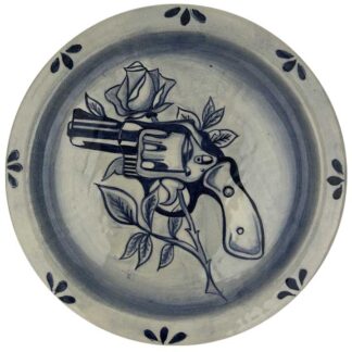 Gun wandbord Delfts blauw